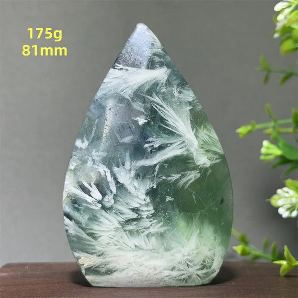 Green Feather Fluorite Torch-ToShay.org