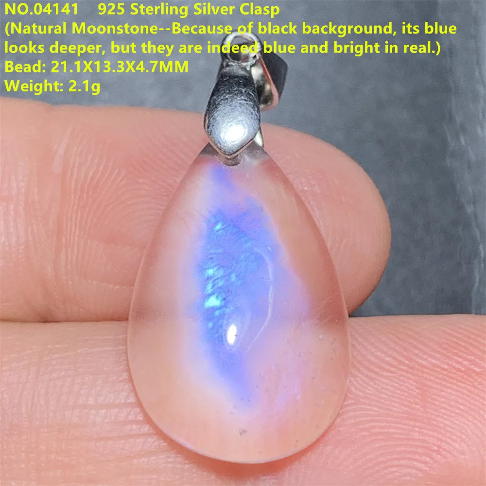 Blue Light Moonstone Pendants-ToShay.org
