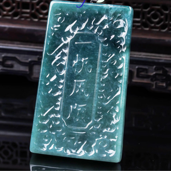 Blue Jadeite Sailboat Pendant-ToShay.org