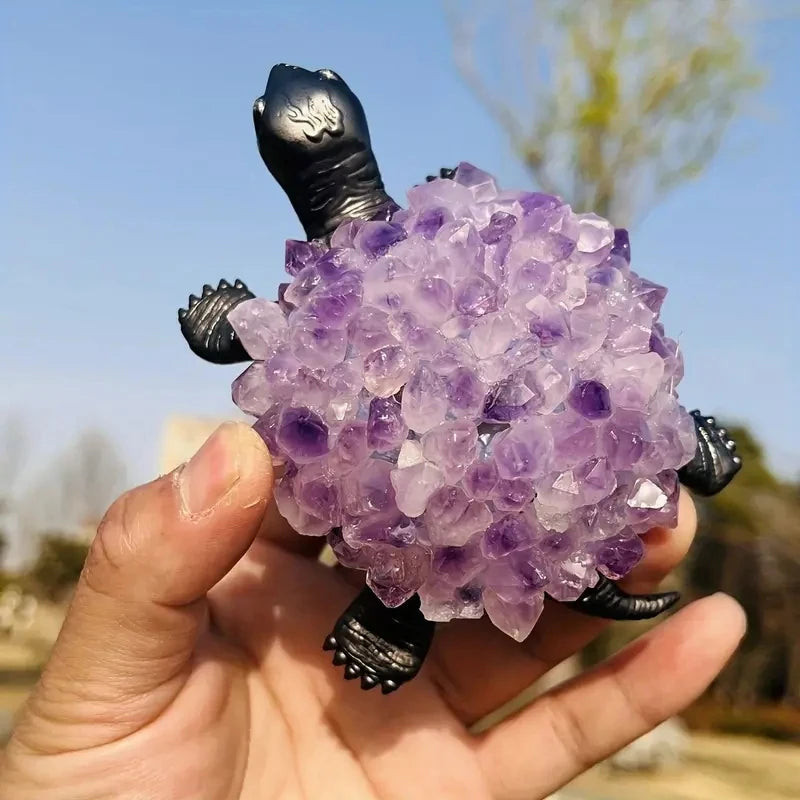 Purple Amethyst Turtle-ToShay.org