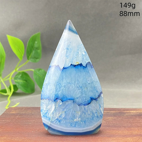 Blue Striped Agate Torch-ToShay.org