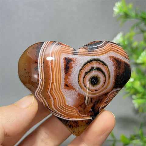 Red Striped Agate Heart-ToShay.org
