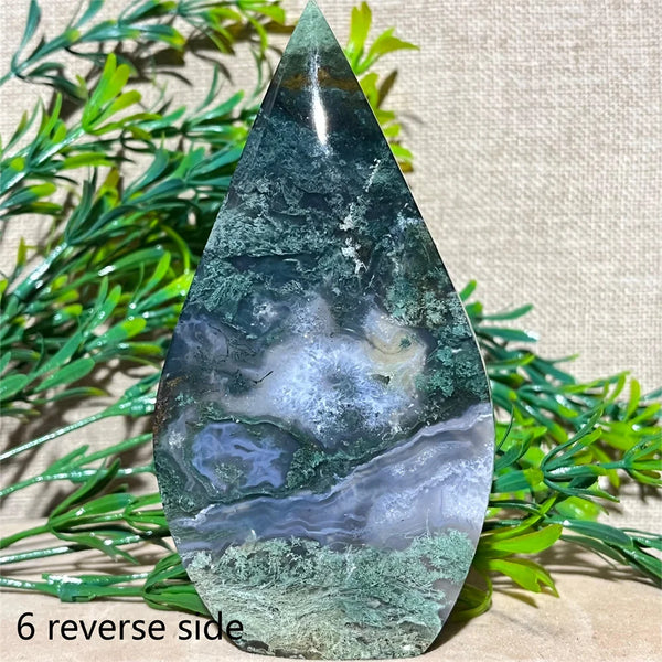 Green Moss Agate Flame-ToShay.org