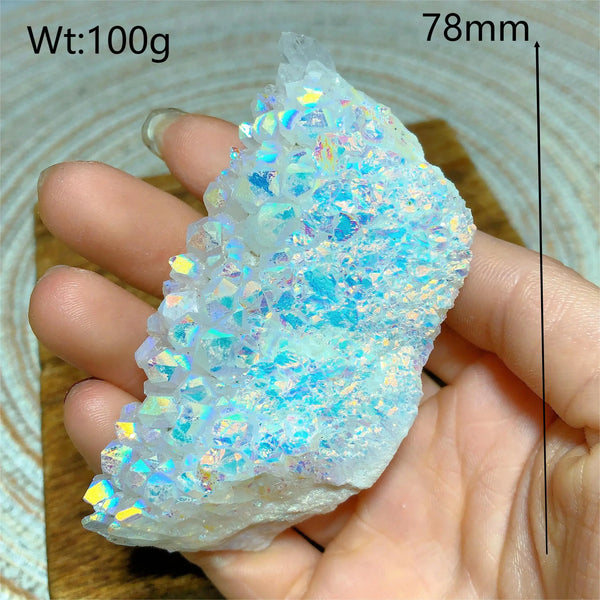 Rainbow Aura Quartz Cluster-ToShay.org