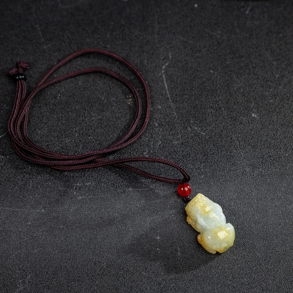 Yellow Jade Pixiu Pendant-ToShay.org
