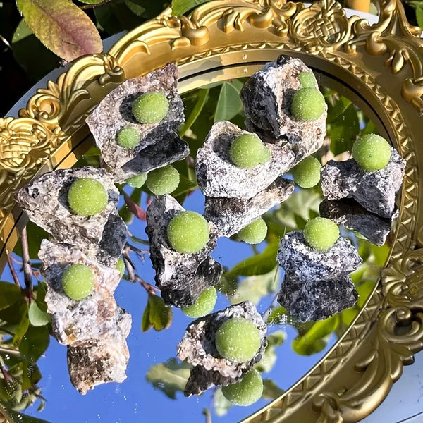 Green Zeolite Crystal Clusters-ToShay.org