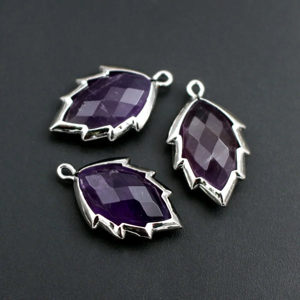 Mixed Crystal Leaf Charms-ToShay.org