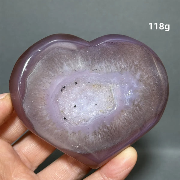 Purple Agate Geode Heart-ToShay.org