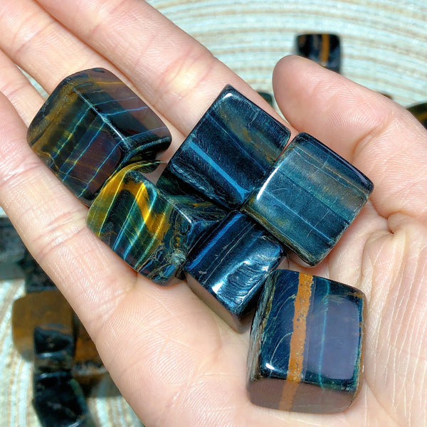 Blue Tiger Eye Cubes-ToShay.org