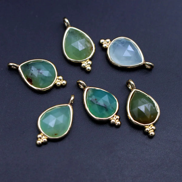 Mixed Crystal Teardrop Charms-ToShay.org