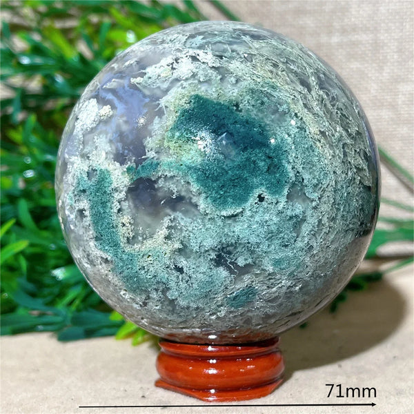 Green Moss Agate Ball-ToShay.org