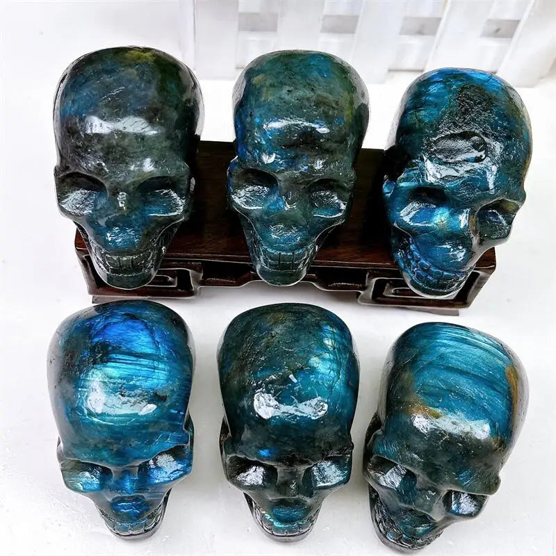 Blue Labradorite Skull-ToShay.org