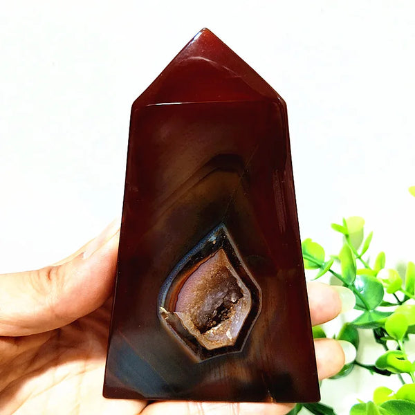 Red Agate Geode Tower-ToShay.org