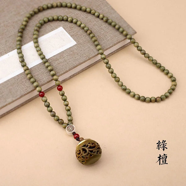 Green Sandalwood Lotus Beads-ToShay.org