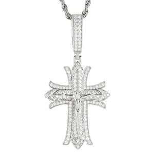 Gold Diamond Cross Pendants-ToShay.org