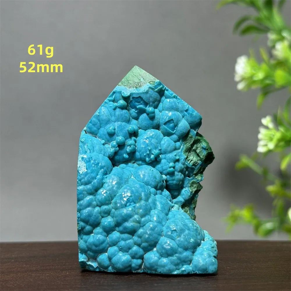 Blue Chrysocolla Malachite Point-ToShay.org