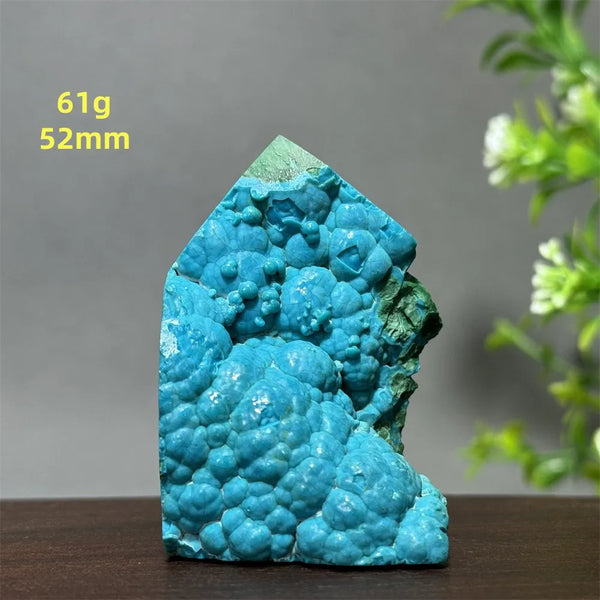 Blue Chrysocolla Malachite Point-ToShay.org