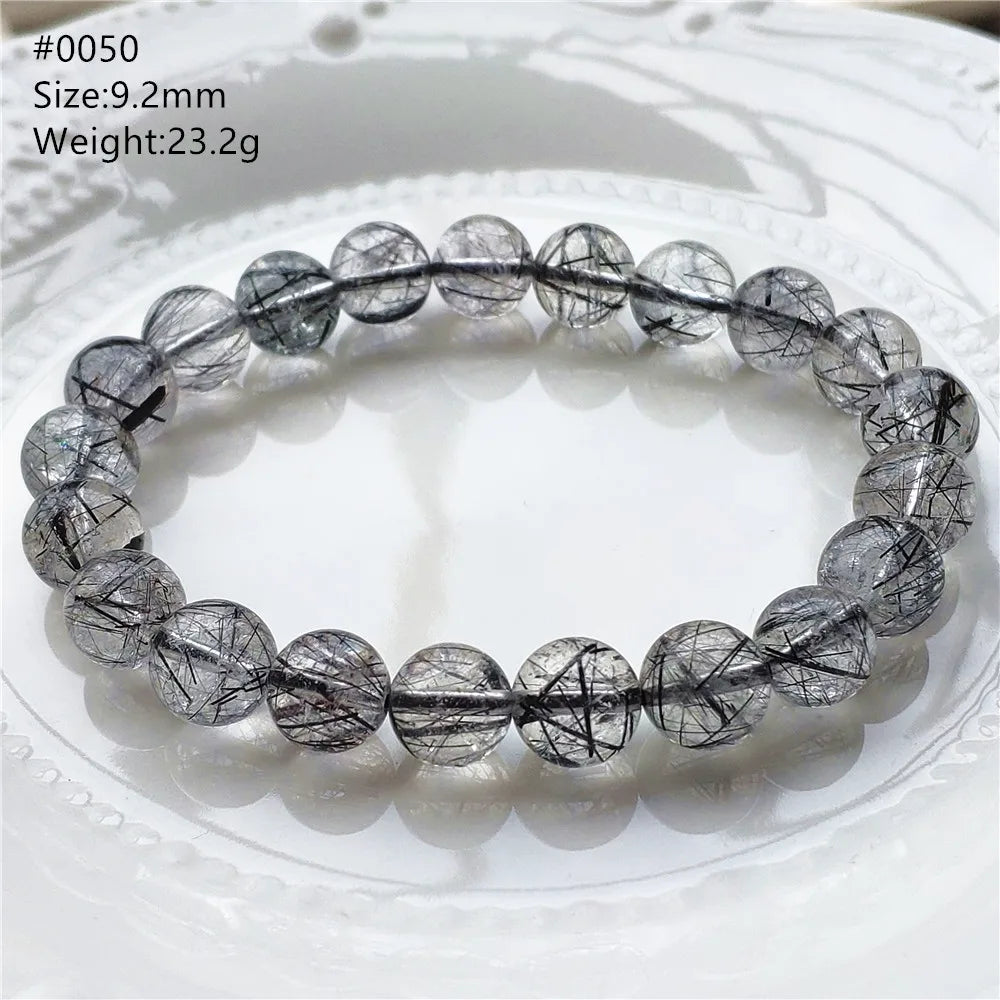 Black Rutilated Quartz Bracelet-ToShay.org