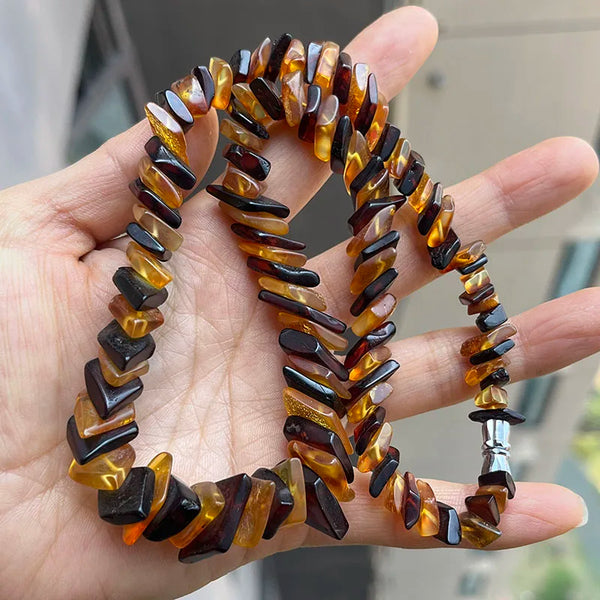 Yellow Amber Necklace-ToShay.org