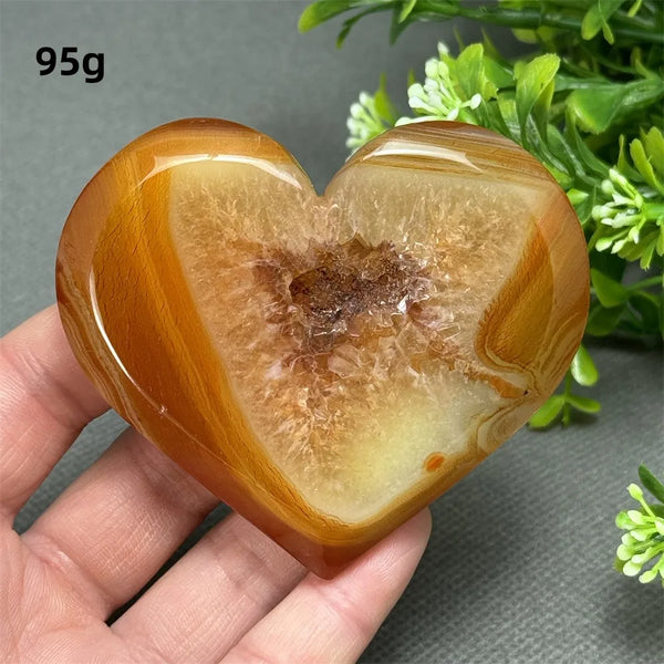 Red Agate Geode Heart-ToShay.org