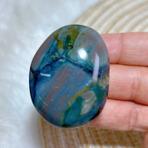Ocean Jasper Palm Stone-ToShay.org