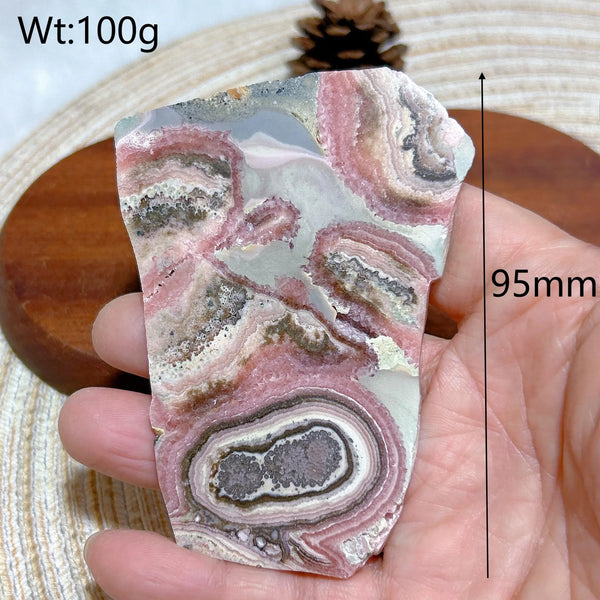 Pink Rhodochrosite Slices-ToShay.org