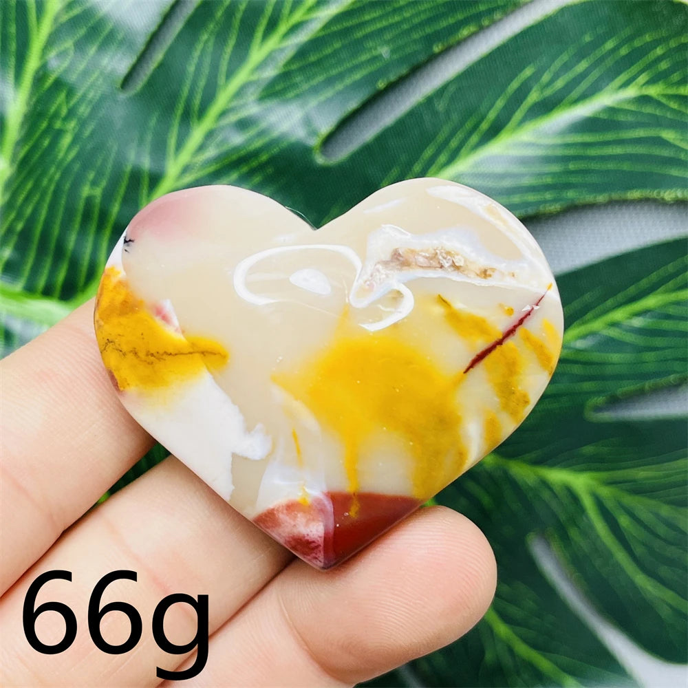 Yellow Mookaite Heart-ToShay.org