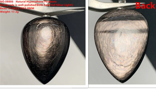 Black Hypersthene Pendant-ToShay.org