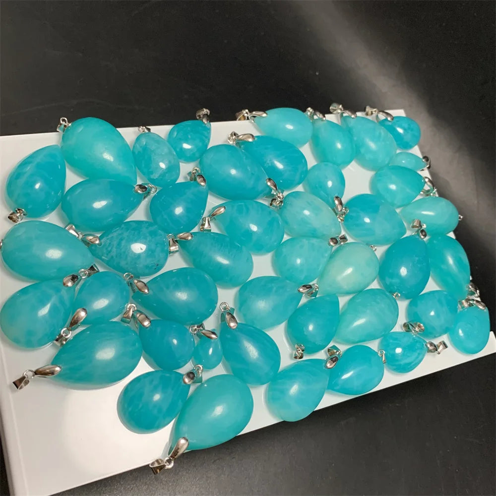 Blue Amazonite Pendants-ToShay.org