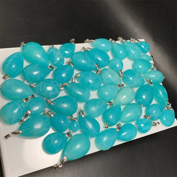 Blue Amazonite Pendants-ToShay.org