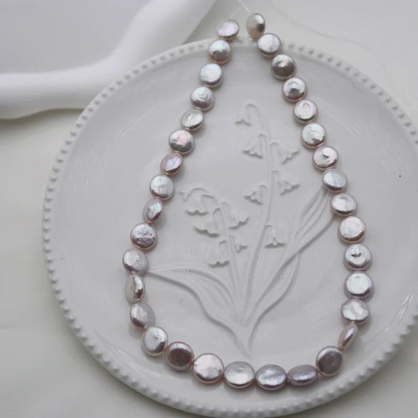 White Pearl Coin Beads-ToShay.org