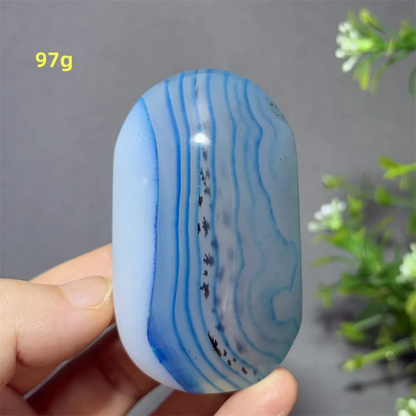 Blue Sapphire Striped Agate-ToShay.org