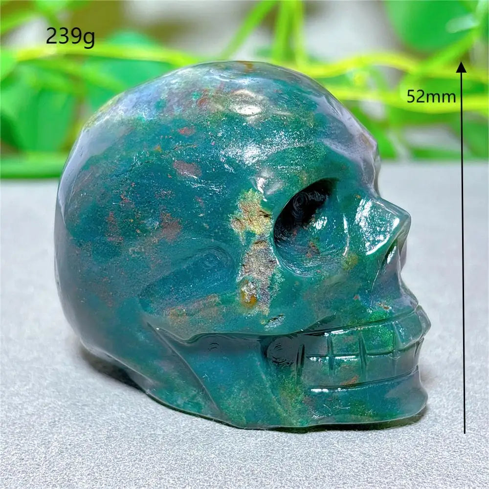 Blue Ocean Jasper Skull-ToShay.org