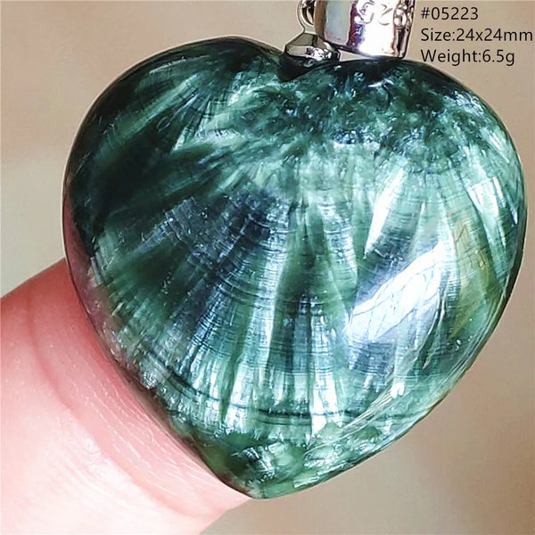 Green Seraphinite Pendant-ToShay.org