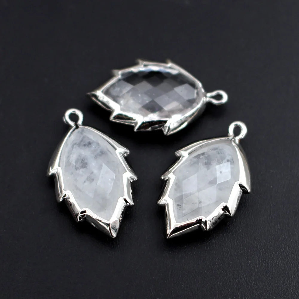 Mixed Crystal Leaf Charms-ToShay.org
