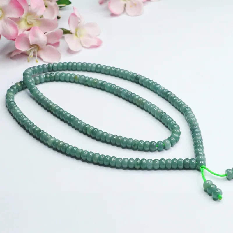 Green Jade Bead Mala-ToShay.org