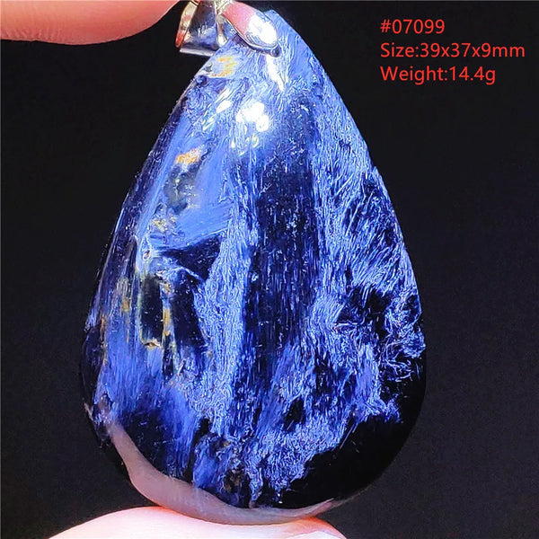 Blue Pietersite Chatoyant Pendant-ToShay.org