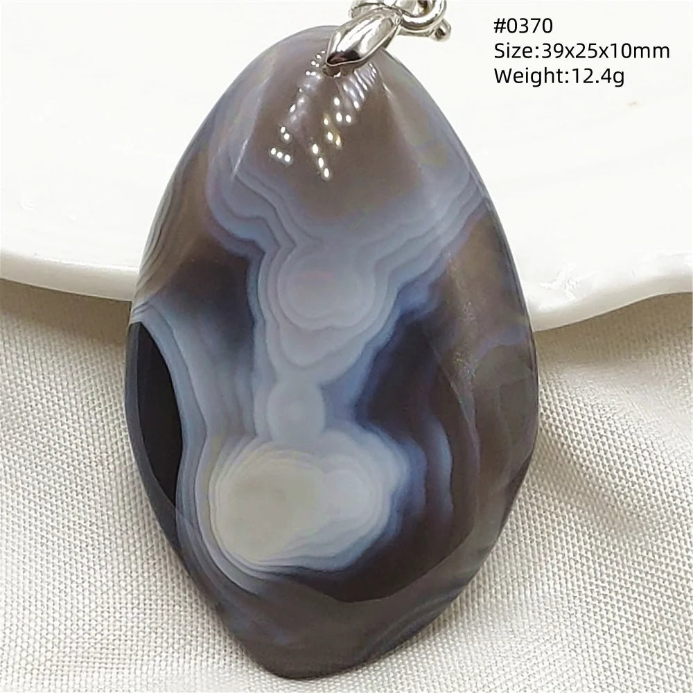 Grey Brown Agate Pendant-ToShay.org