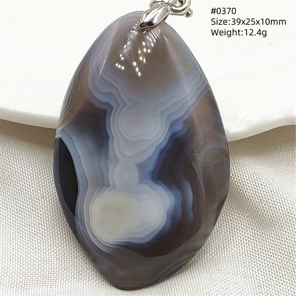 Grey Brown Agate Pendant-ToShay.org