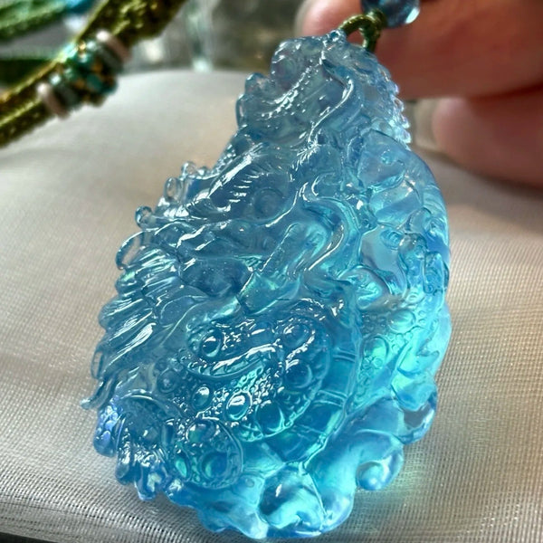 Blue Aquamarine Dragon-ToShay.org