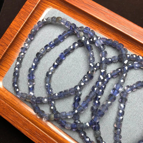 Blue Cordierite Lolite Bracelet-ToShay.org
