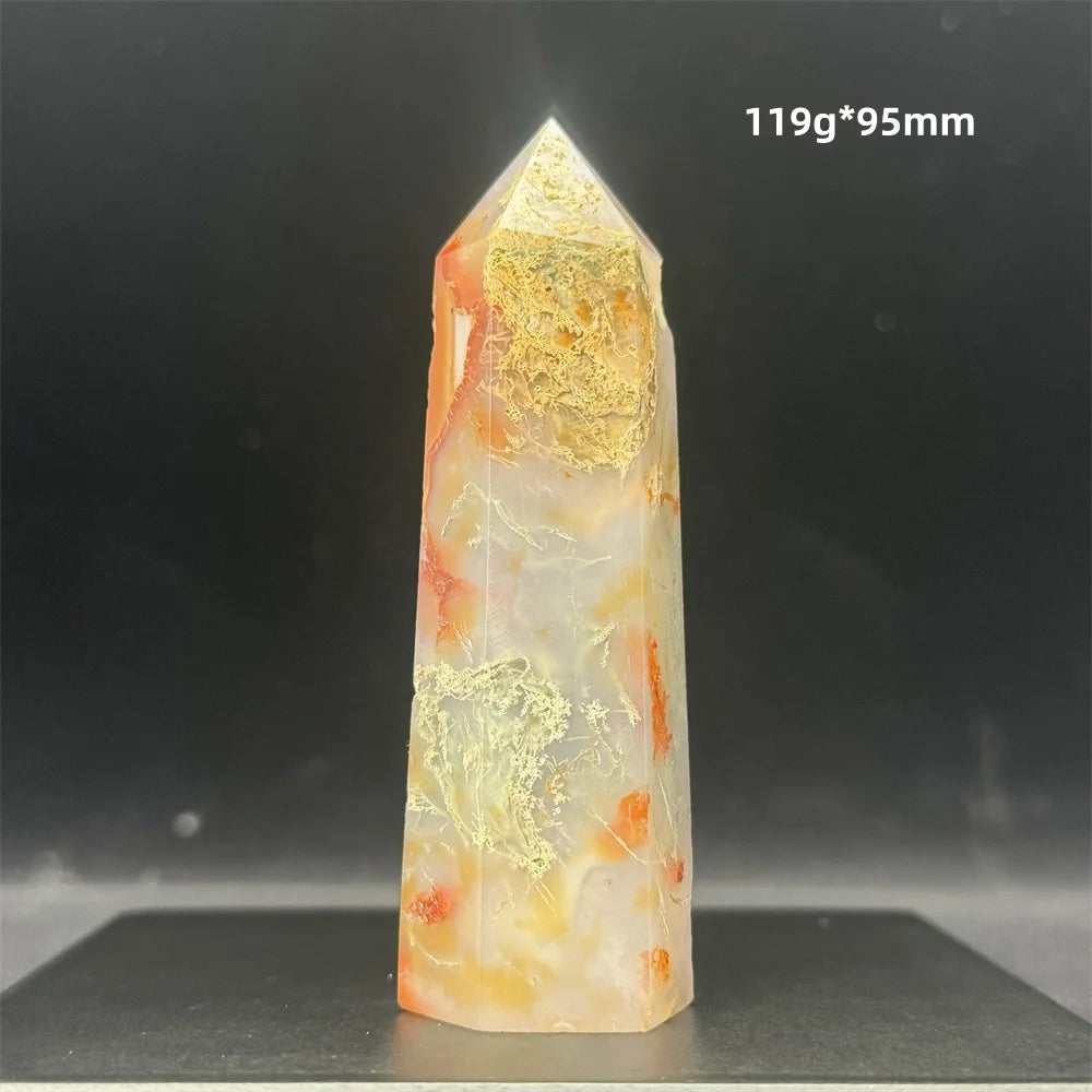 Red Moss Agate Point-ToShay.org