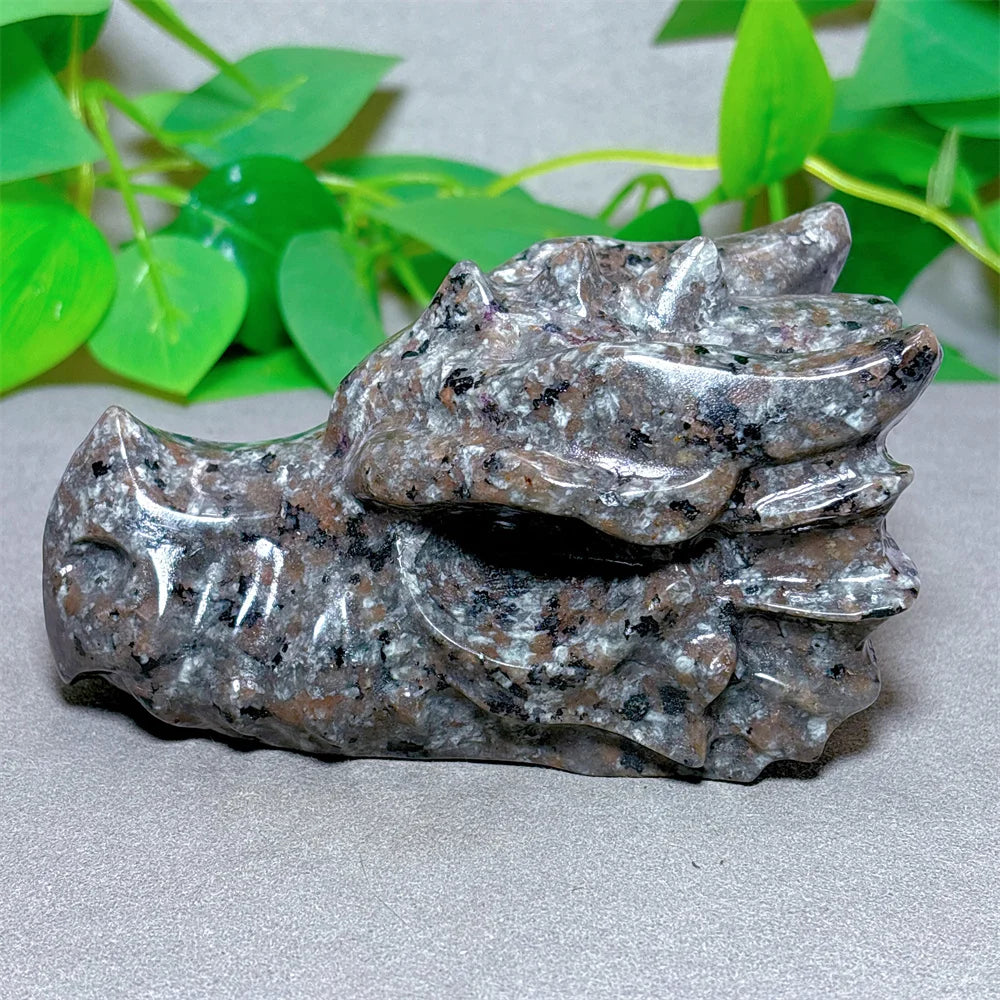 Yooperlite Dragon Head Crystal Natural Stone Quartz Stone Minerals Home Decoration Reiki Craft Gifts Energy Healing Luck Love-ToShay.org