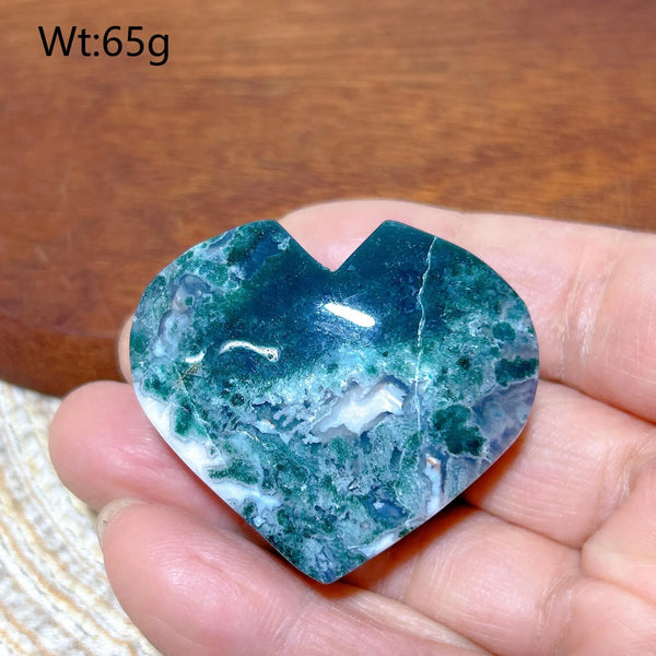 Green Moss Agate Heart-ToShay.org