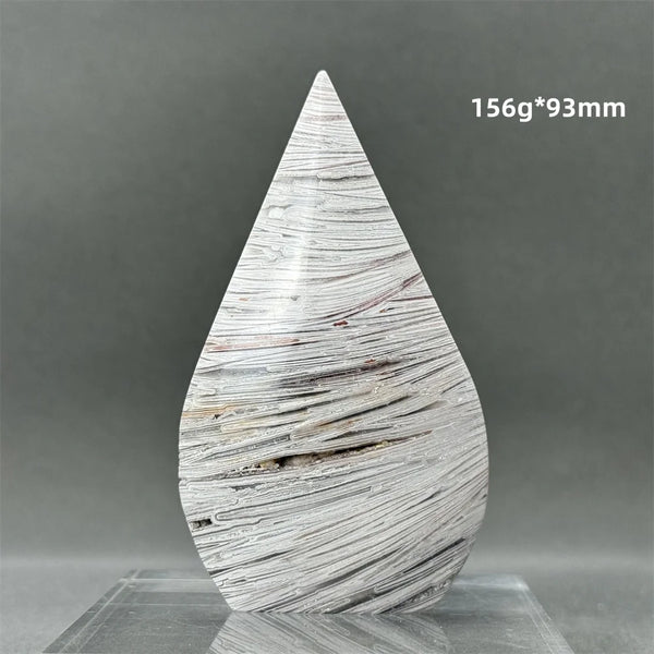 White Lace Agate Torch-ToShay.org
