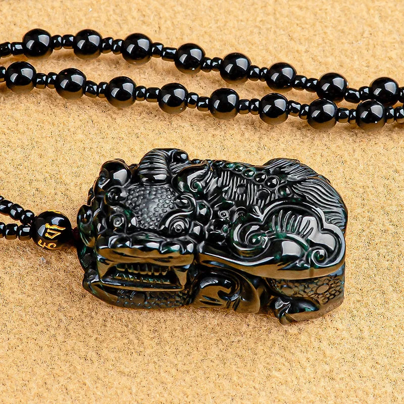 Black Jade Pixiu Pendant-ToShay.org
