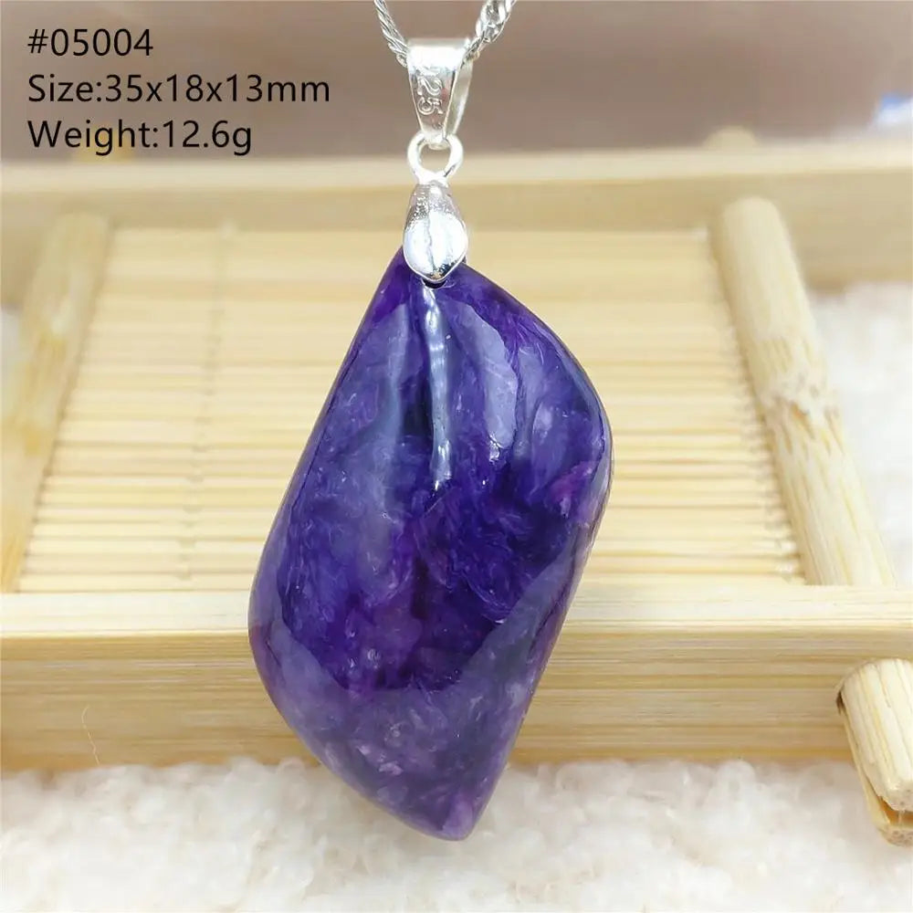 Purple Charoite Pendant-ToShay.org