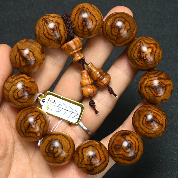 Wood Tiger Bead Bracelet-ToShay.org