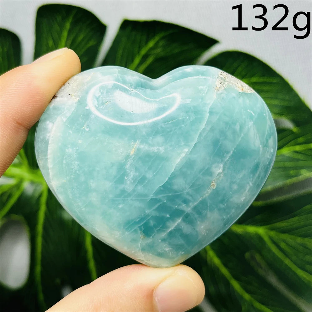 Blue Amazonite Stone Heart-ToShay.org