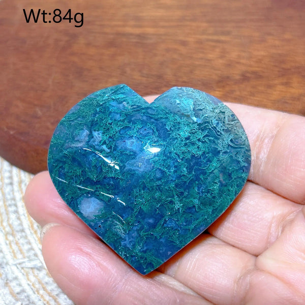 Green Moss Agate Heart-ToShay.org